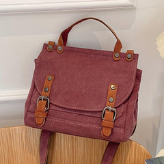 Vintage Canvas Business Handbag Large Capacity Messenger Bag For Travel