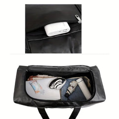 Large Capacity Solid Luggage Bag Portable Sports Bag Lightweight Travel Handbag