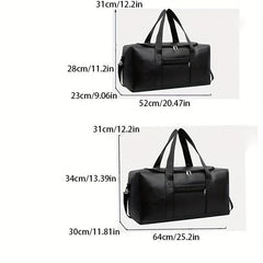 Large Capacity Solid Luggage Bag Portable Sports Bag Lightweight Travel Handbag