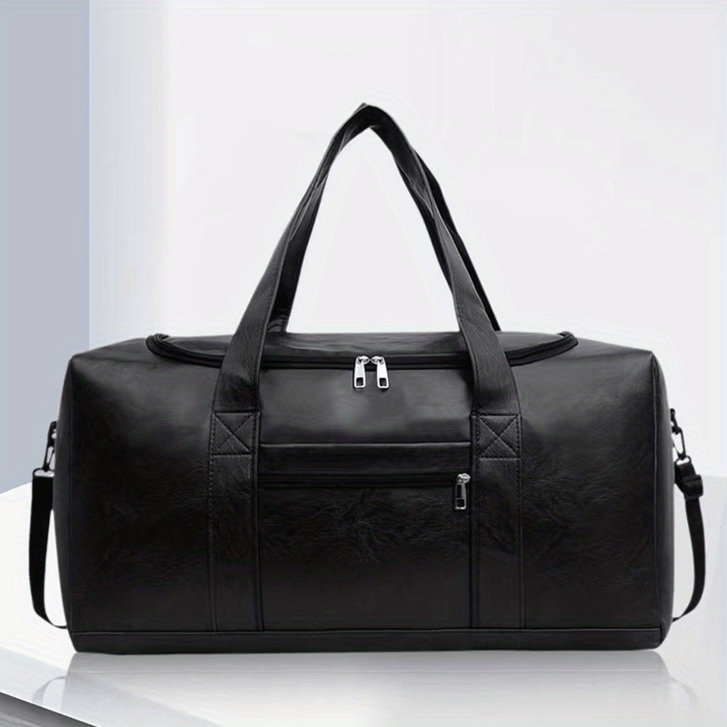 Large Capacity Solid Luggage Bag Portable Sports Bag Lightweight Travel Handbag