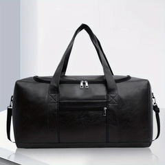 Large Capacity Solid Luggage Bag Portable Sports Bag Lightweight Travel Handbag