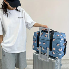 Cartoon Pattern Travel Luggage Bag Large Capacity Gym Carry On Weekender Bag