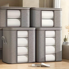 Large Clothing Storage Bag Organizer with Clear Window