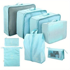 8pcs Clothes Storage Bags Lightweight Portable Travel Luggage Organizer