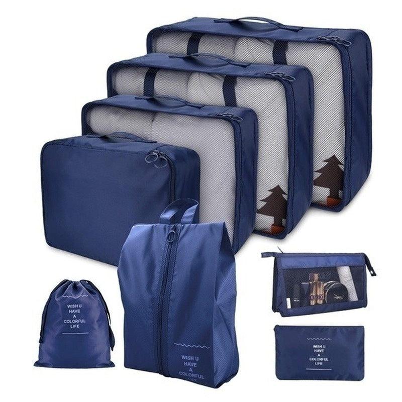 8pcs Clothes Storage Bags Lightweight Portable Travel Luggage Organizer