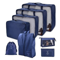 8pcs Clothes Storage Bags Lightweight Portable Travel Luggage Organizer