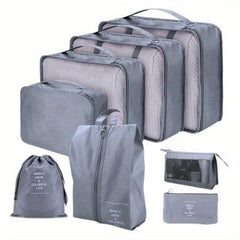 8pcs Clothes Storage Bags Lightweight Portable Travel Luggage Organizer
