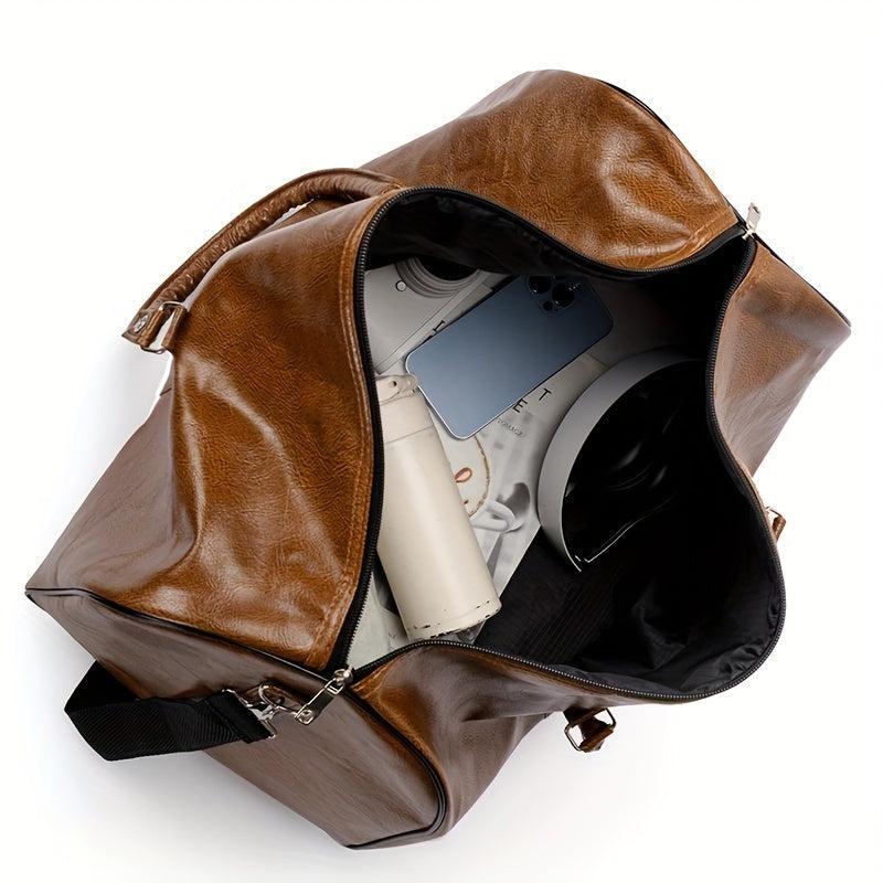 Vintage Large Capacity Duffle Gym Bag Weekender Overnight Travel Luggage