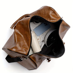 Vintage Large Capacity Duffle Gym Bag Weekender Overnight Travel Luggage