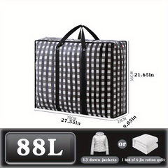 1PC Travel Luggage Bag Non-woven Printed Clothes Quilt Storage Handbag