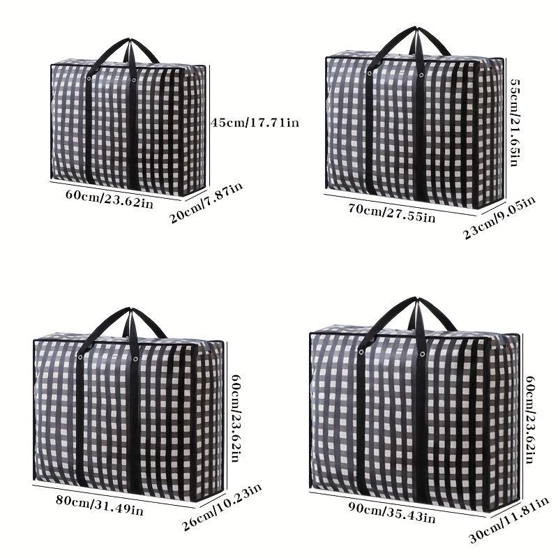 1PC Travel Luggage Bag Non-woven Printed Clothes Quilt Storage Handbag