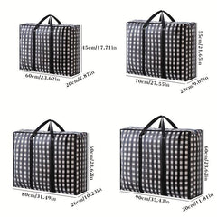 1PC Travel Luggage Bag Non-woven Printed Clothes Quilt Storage Handbag