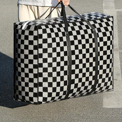 1PC Travel Luggage Bag Non-woven Printed Clothes Quilt Storage Handbag