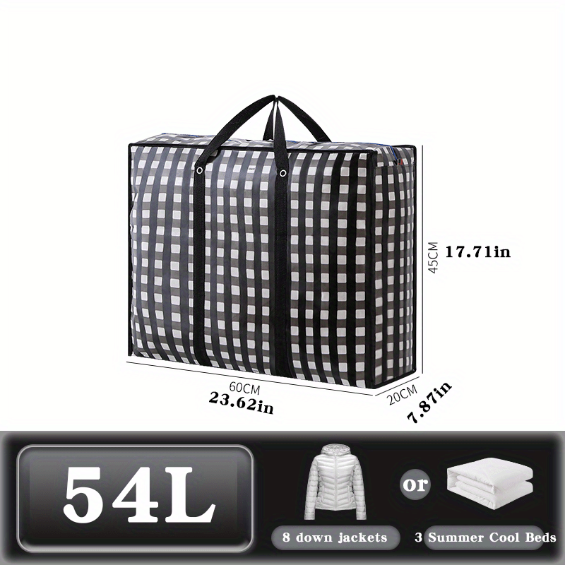 1PC Travel Luggage Bag Non-woven Printed Clothes Quilt Storage Handbag