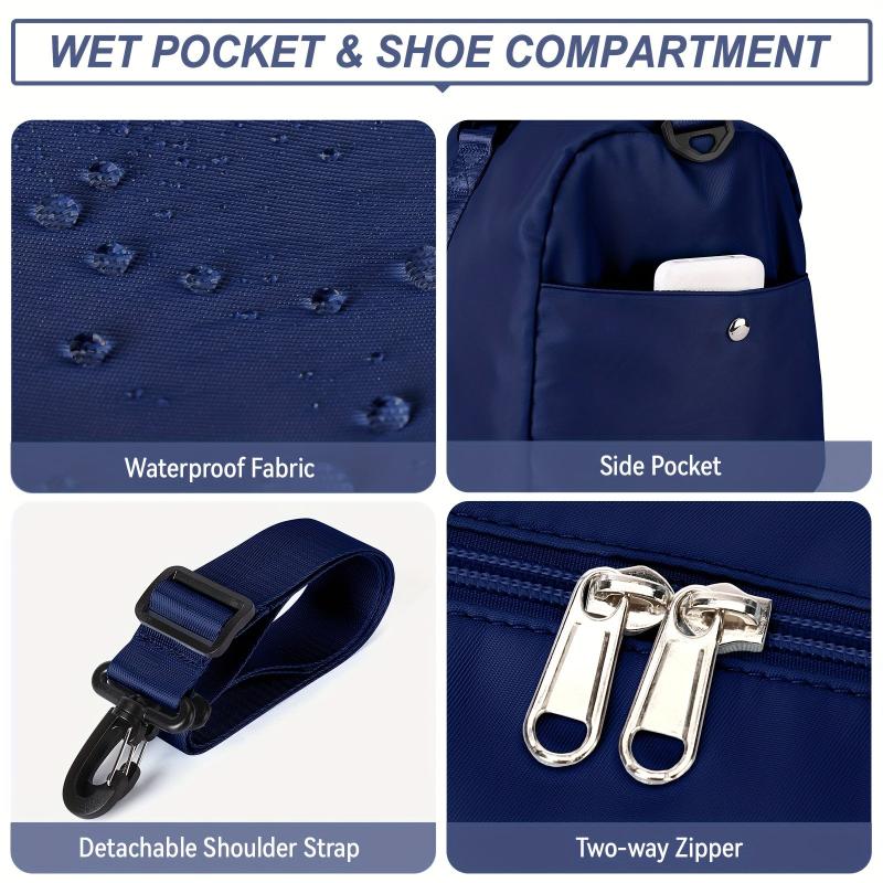 Portable Travel Luggage Handbag with Shoes Compartment