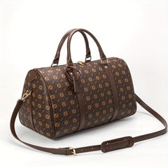 Vintage Print Luggage Bag Lightweight Portable Duffle Bag