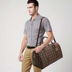 Vintage Print Luggage Bag Lightweight Portable Duffle Bag
