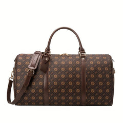 Vintage Print Luggage Bag Lightweight Portable Duffle Bag