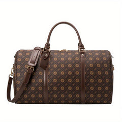 Vintage Print Luggage Bag Lightweight Portable Duffle Bag