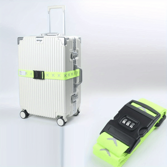 Luggage Strap w/ Password Lock Reflective Packing Strap
