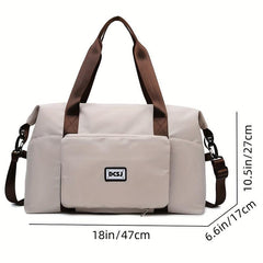 Large Capacity Travel Luggage Shoulder Bag Dry Wet Separation Lightweight Duffle