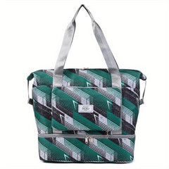 Large Capacity Travel Luggage Bag Niche Pattern Zipper Storage