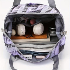 Large Capacity Travel Luggage Bag Niche Pattern Zipper Storage
