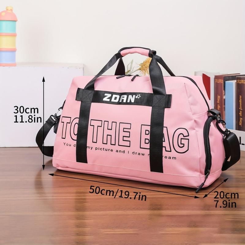 Large Capacity Duffle Bag Sports Fitness Gym Travel Weekender Overnight Bag
