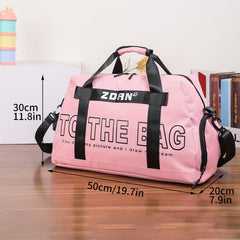 Large Capacity Duffle Bag Sports Fitness Gym Travel Weekender Overnight Bag
