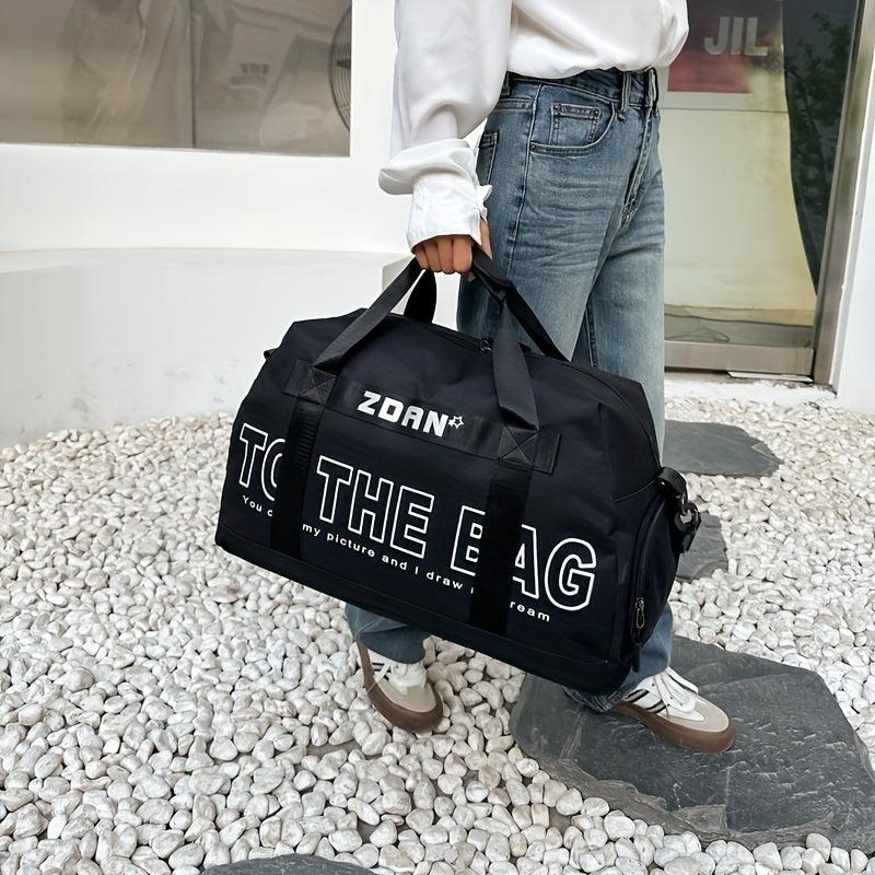 Large Capacity Duffle Bag Sports Fitness Gym Travel Weekender Overnight Bag
