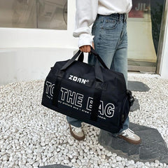 Large Capacity Duffle Bag Sports Fitness Gym Travel Weekender Overnight Bag