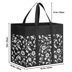 Foldable Reusable Shopping Bag Tote Bags with Reinforced Handles