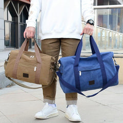 Large Capacity Canvas Duffle Bag Minimalist Luggage Handbag