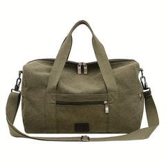 Large Capacity Canvas Duffle Bag Minimalist Luggage Handbag