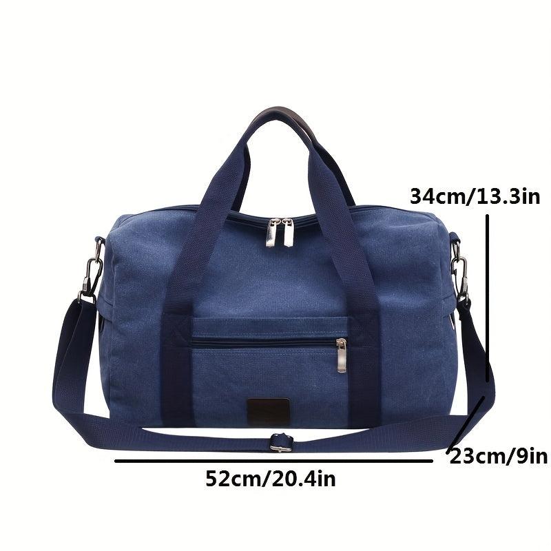 Large Capacity Canvas Duffle Bag Minimalist Luggage Handbag