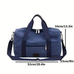 Large Capacity Canvas Duffle Bag Minimalist Luggage Handbag