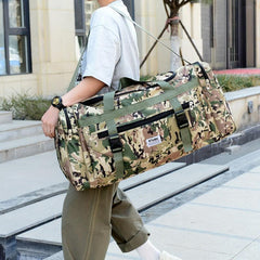 Camouflage Tote Bag Lightweight Luggage Portable Travel Gym Storage