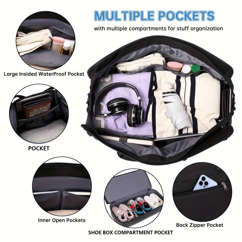 Large Capacity Duffle Bag Set Lightweight Luggage Bag With Shoe Compartment