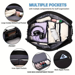 Large Capacity Duffle Bag Set Lightweight Luggage Bag With Shoe Compartment