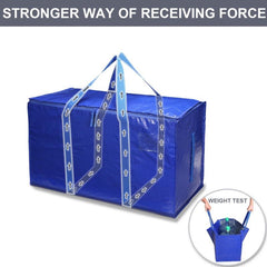 Heavy Duty Foldable Tote Moving Bags with Zippers & Handles