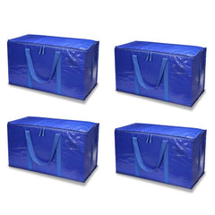 Heavy Duty Foldable Tote Moving Bags with Zippers & Handles