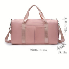 Large Capacity Crossbody Gym Sports Bag with Wet Dry Separation