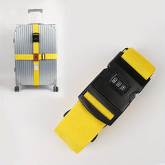 2pcs Cross Password Travel Luggage PU Airplane Tag With Cross Strap
