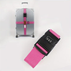 2pcs Cross Password Travel Luggage PU Airplane Tag With Cross Strap