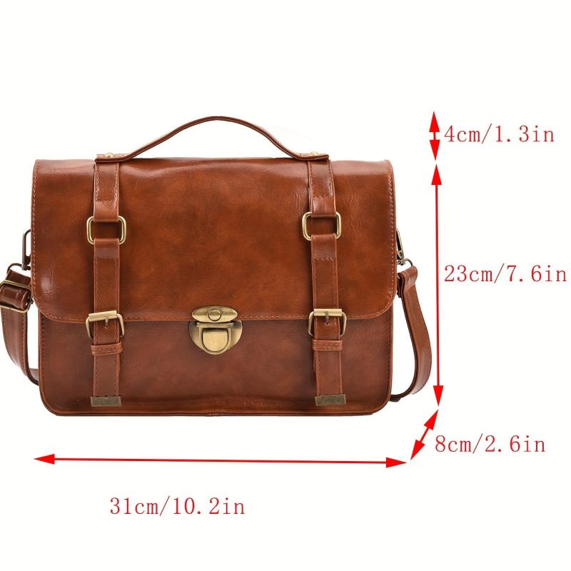 Vintage Messenger Satchel Bag Lightweight Handbag For School