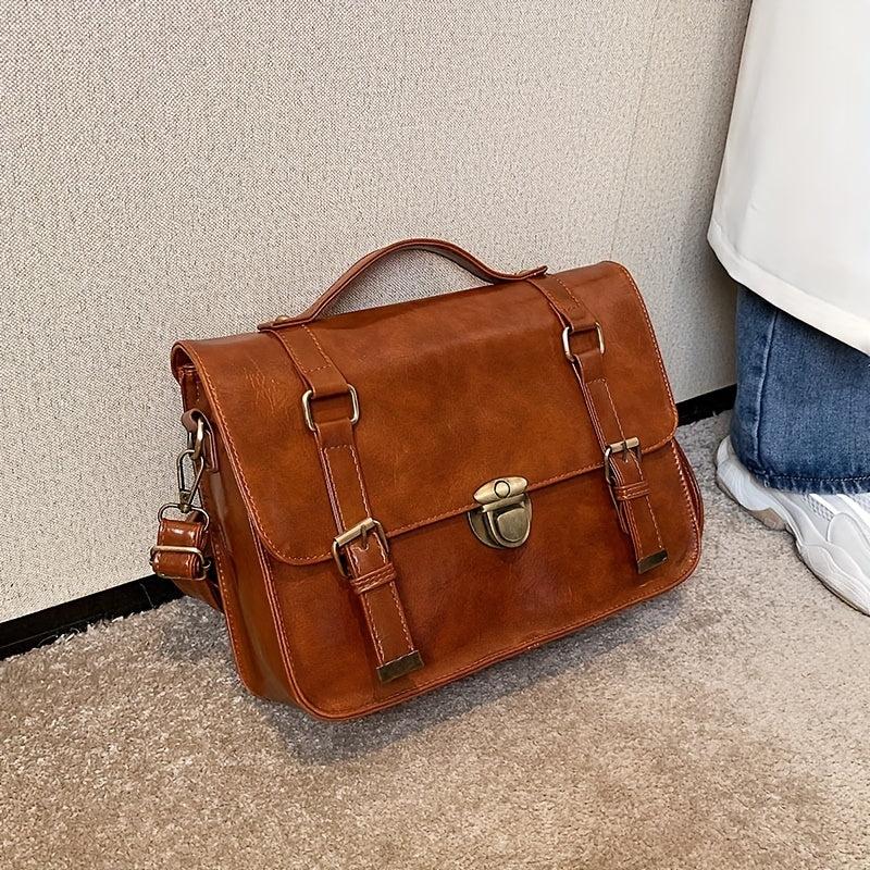Vintage Messenger Satchel Bag Lightweight Handbag For School