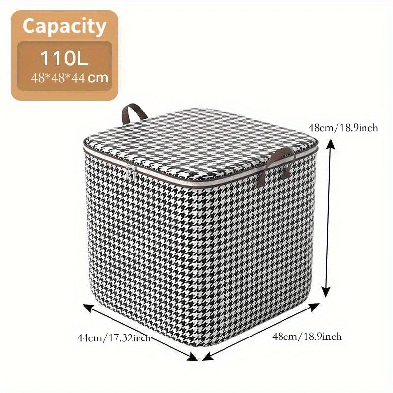 Large Capacity Storage Bag Dustproof Zipper Organizer Blanket Box
