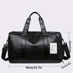 PU Leather Duffel Bag for Travel Storage Fitness Yoga Sports