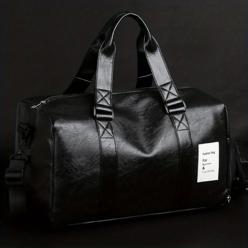PU Leather Duffel Bag for Travel Storage Fitness Yoga Sports