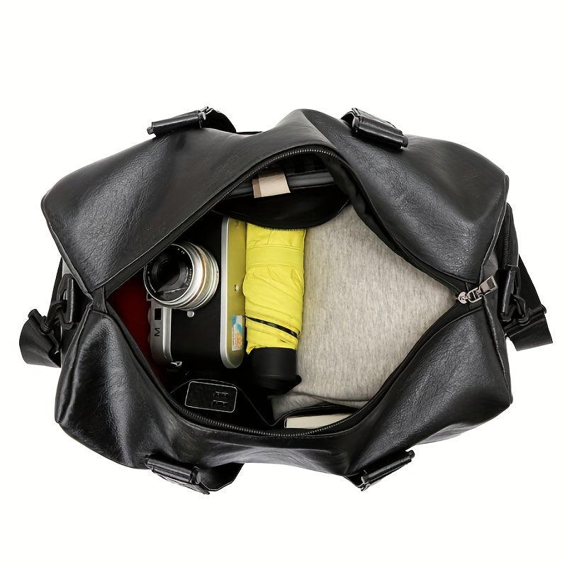 PU Leather Duffel Bag for Travel Storage Fitness Yoga Sports